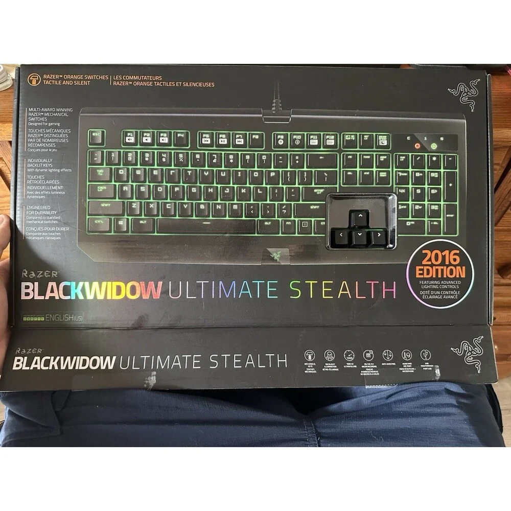 RAZER BlackWidow Ultimate Stealth Backlit Mechanical Gaming Keyboard 2016 Tested